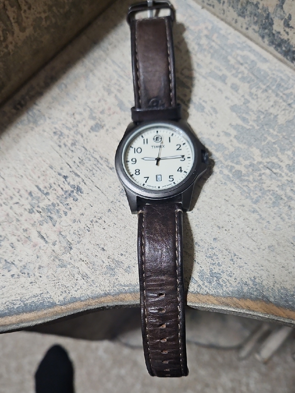 Timex Men's Expedition Camper Watch With Brown Leather Band